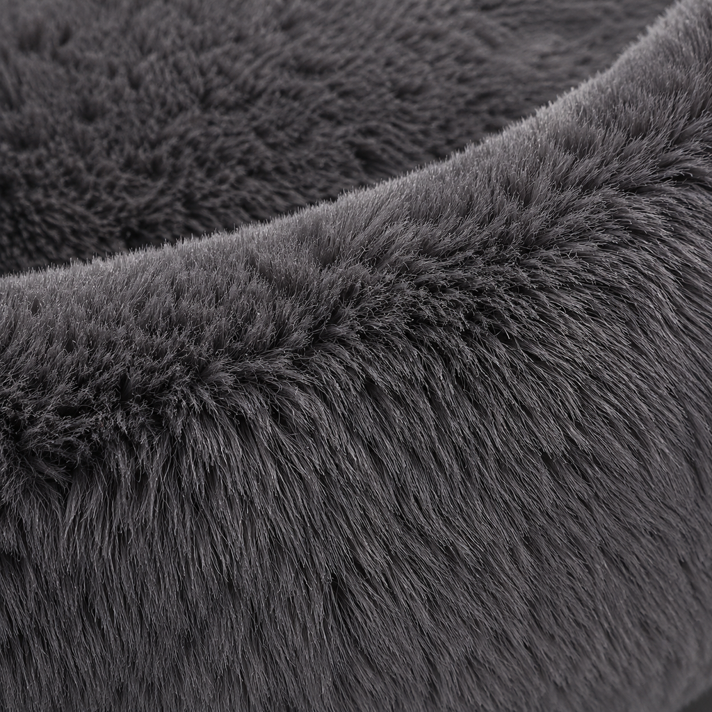 Calming Plush Donut Pet Bed – Ultra Soft Round Nest