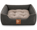 Corduroy Orthopedic Pet Sofa Bed – Plush Raised Sides