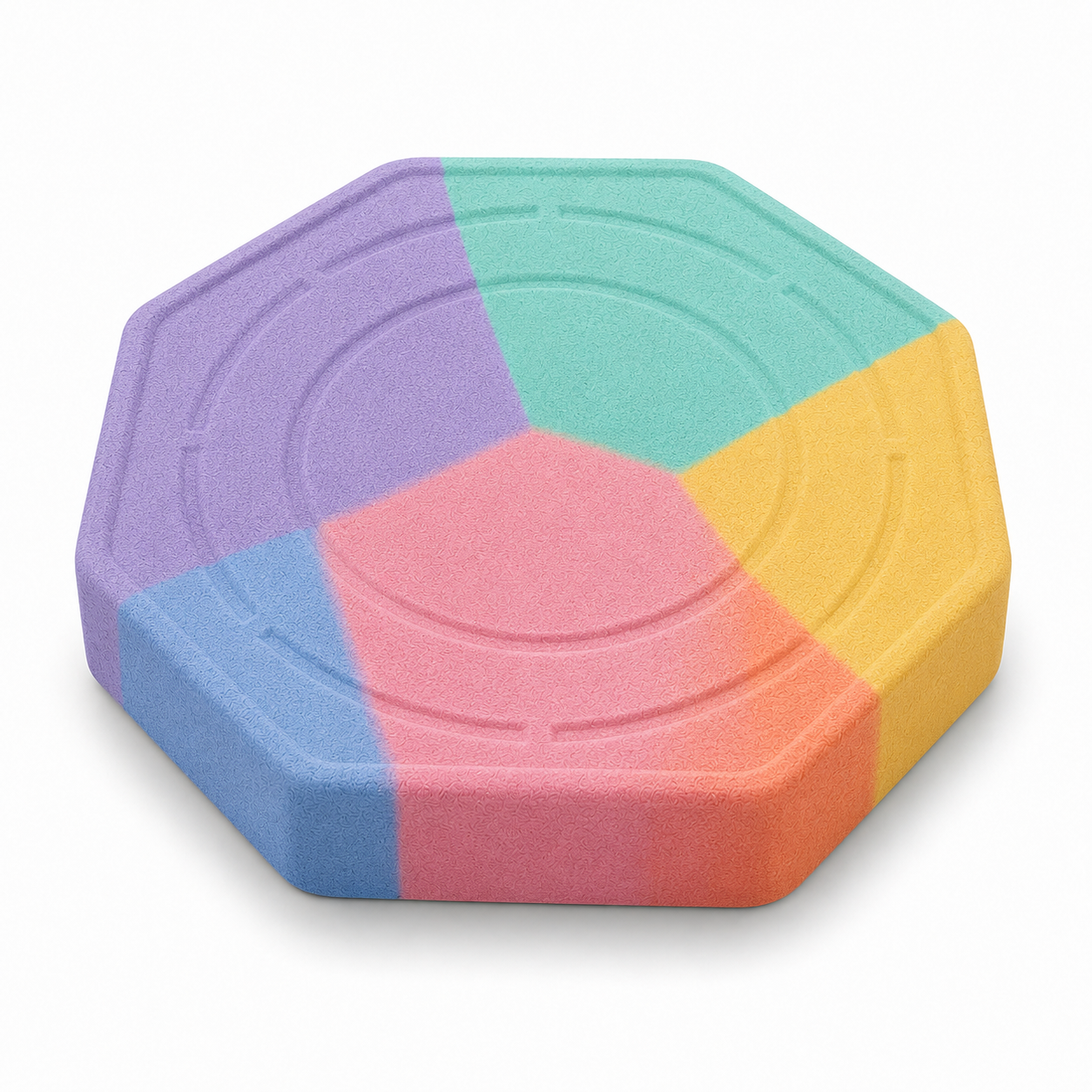 Multicolour Maze Slow Feeder Dog Bowl with Raised Spiral Design