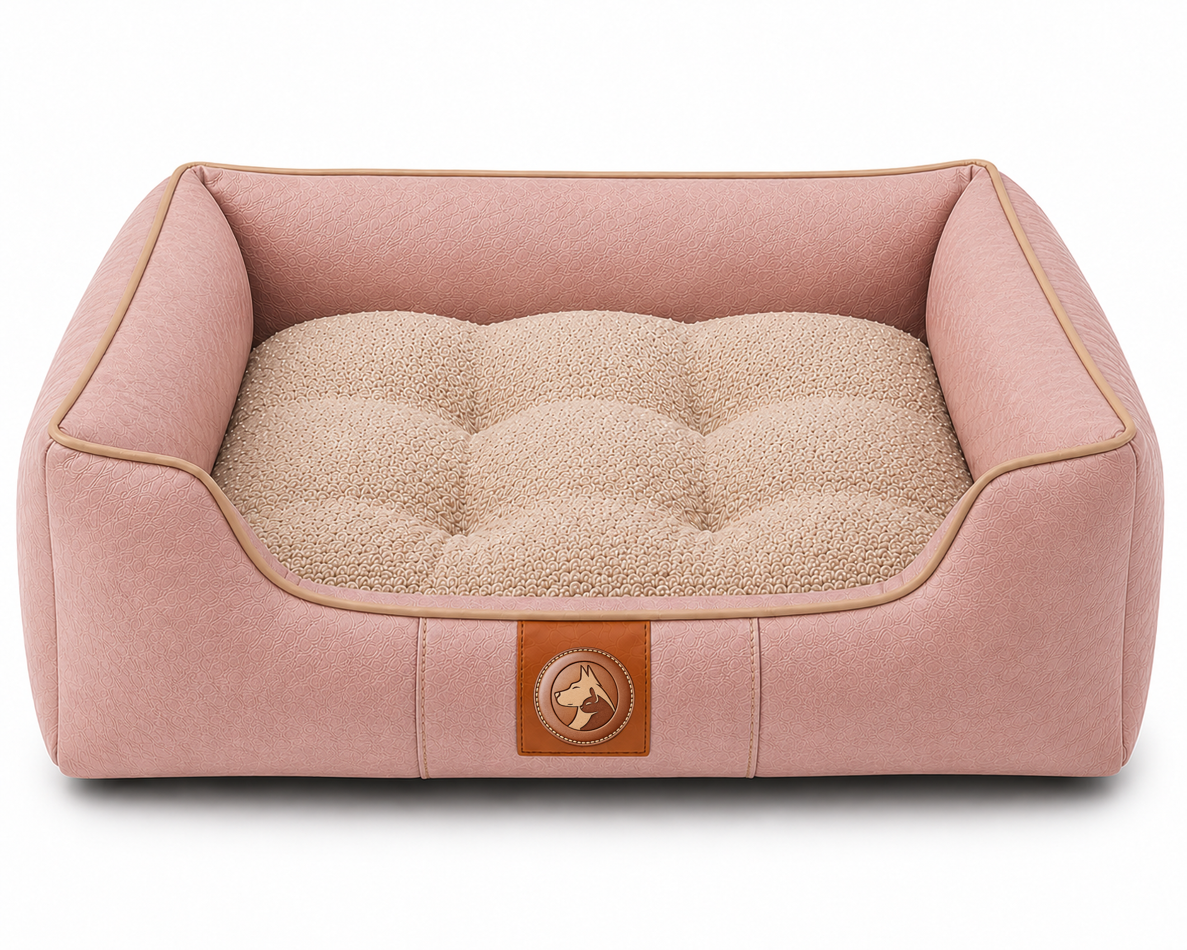 Orthopedic Pet Sofa Bed – Plush Cushion & Raised Sides