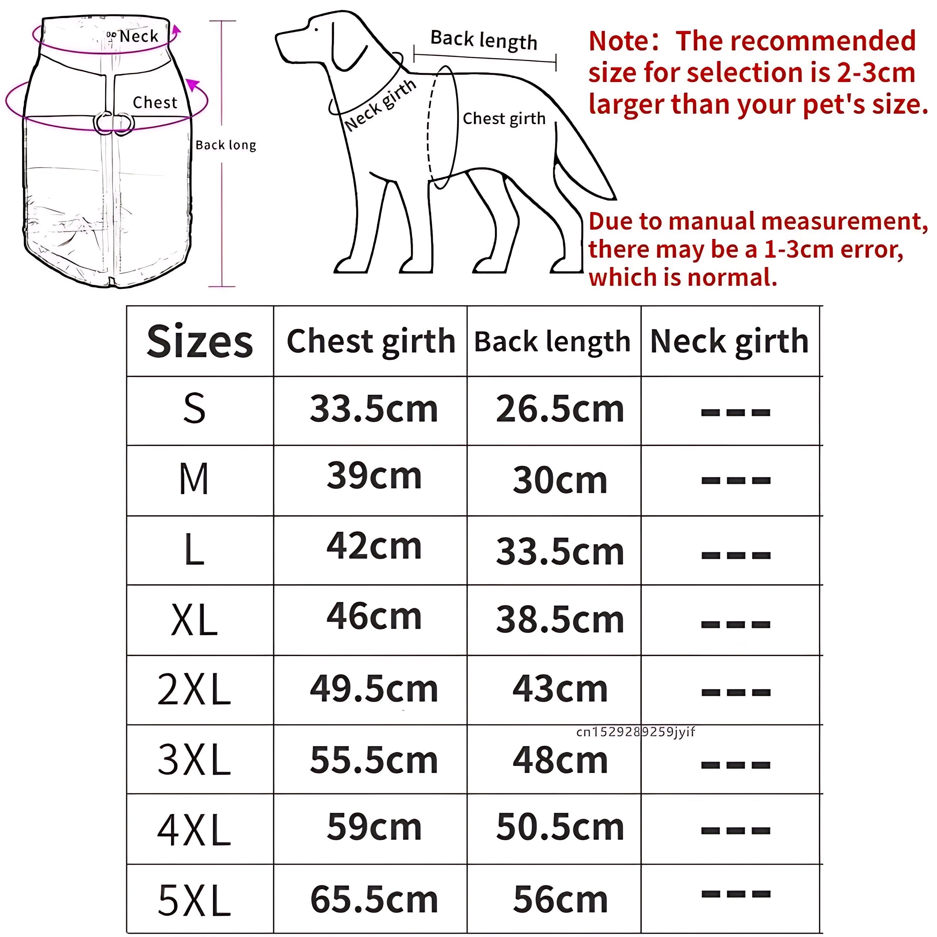 Waterproof Dog Winter Jacket – Warm Padded Coat with Zipper