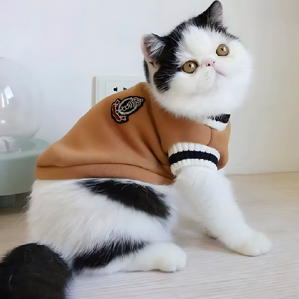 Winter Dog & Cat Sweater – Soft Pullover Vest for Small Dogs & Kittens